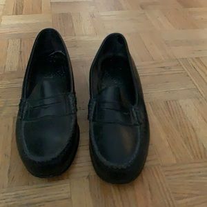 Black penny loafer